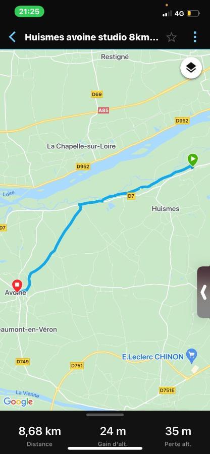 Studio Indre Climatise, La Halte De Cuze, Aux Abords De La Loire A Velo Huismes Buitenkant foto